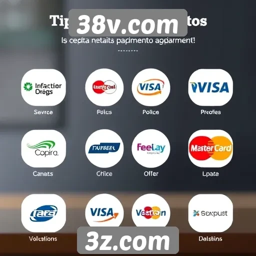 Métodos de pagamento aceitos no 38v.com
