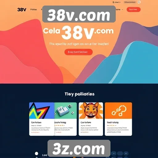Interface do usuário do 38v.com em destaque